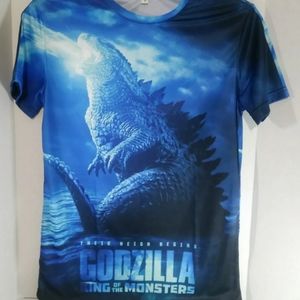 Cosplay Men's Size Small 3D Graphic Multicolored Short Sleeve Mesh T-Shirt